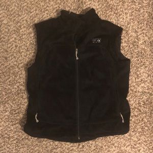 Mountain HardWear black fuzzy fleece vest XL